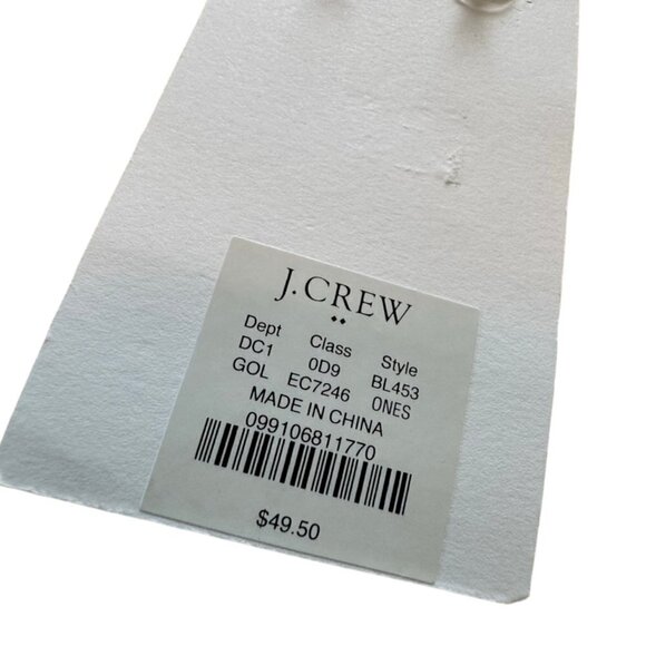 J. Crew Gold Floral Statement Dangle Earrings - Picture 3 of 5